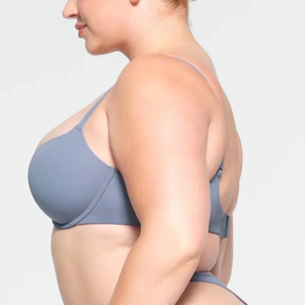 SKIMS Fits Everybody T-Shirt Demi Bra Coverage 2294 Slate‎ size 40DD - Picture 2 of 7